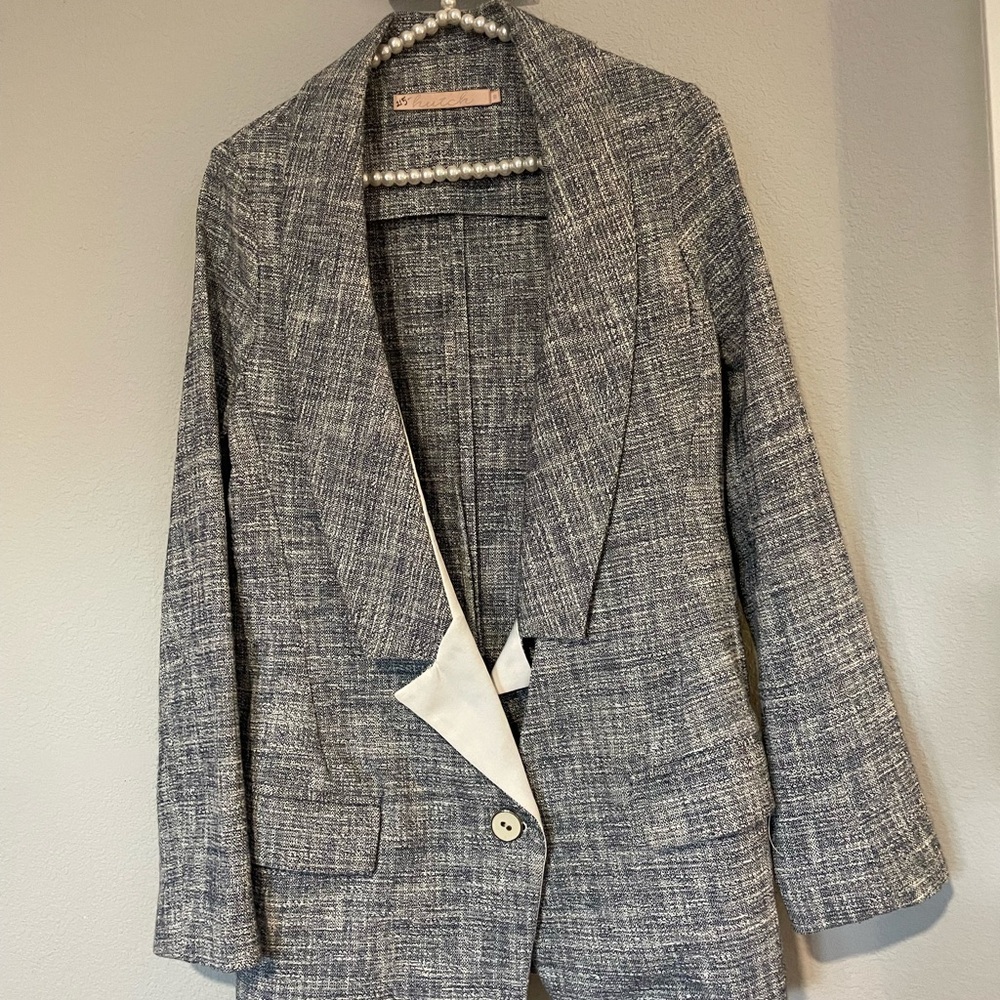 Hutch Blue/Gray Tweedy Blazer